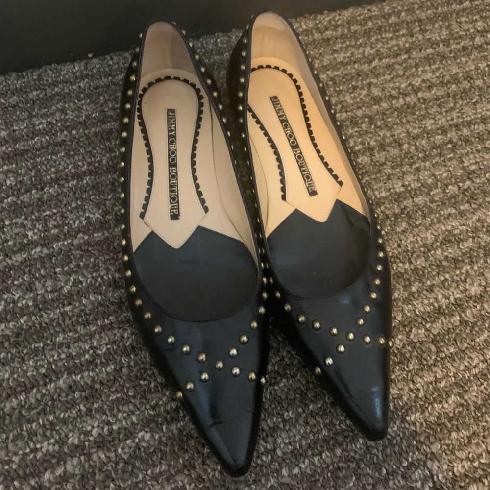 Jimmy Choo leather flats